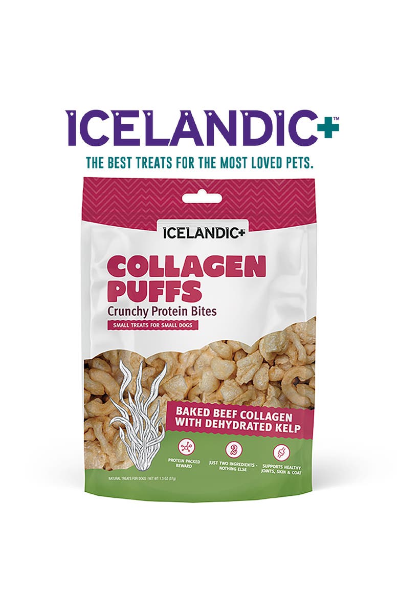 ICELANDIC+ Baked Beef Collagen With Dehydrated Kelp 1.3oz Small Dog Treats, Alternate, color, Multicolored