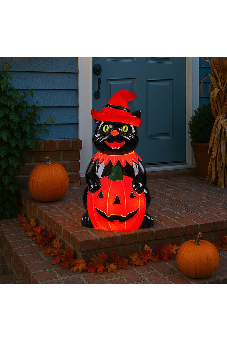 18 in. Outdoor Cat Lit Blow Mold, Alternate, color, Multicolor