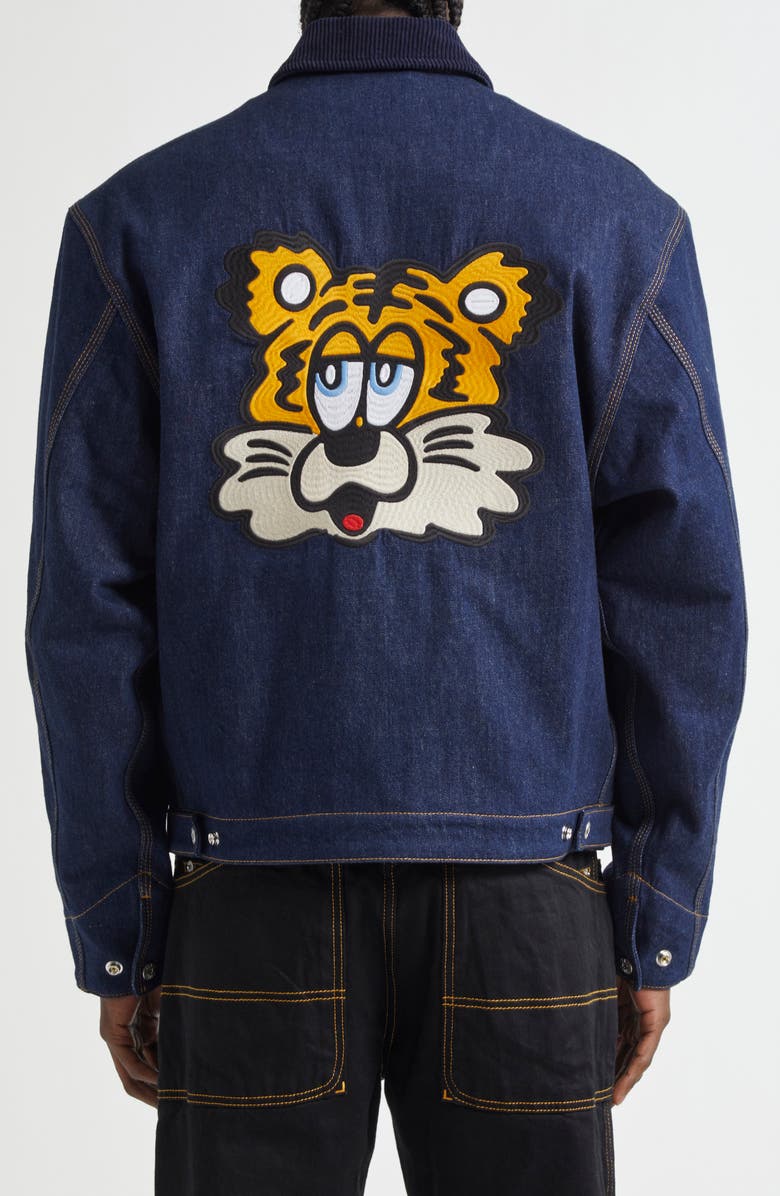 KENZO Verdy Market Padded Denim Workwear Jacket, Alternate, color, 