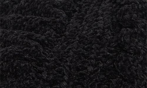 Nine West Chenille Slouchy Cable Knit Cap In Black