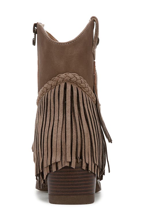 Blowfish Malibu Women's Remy Block Heel Western Short Boots In Tan Faux Nubuck