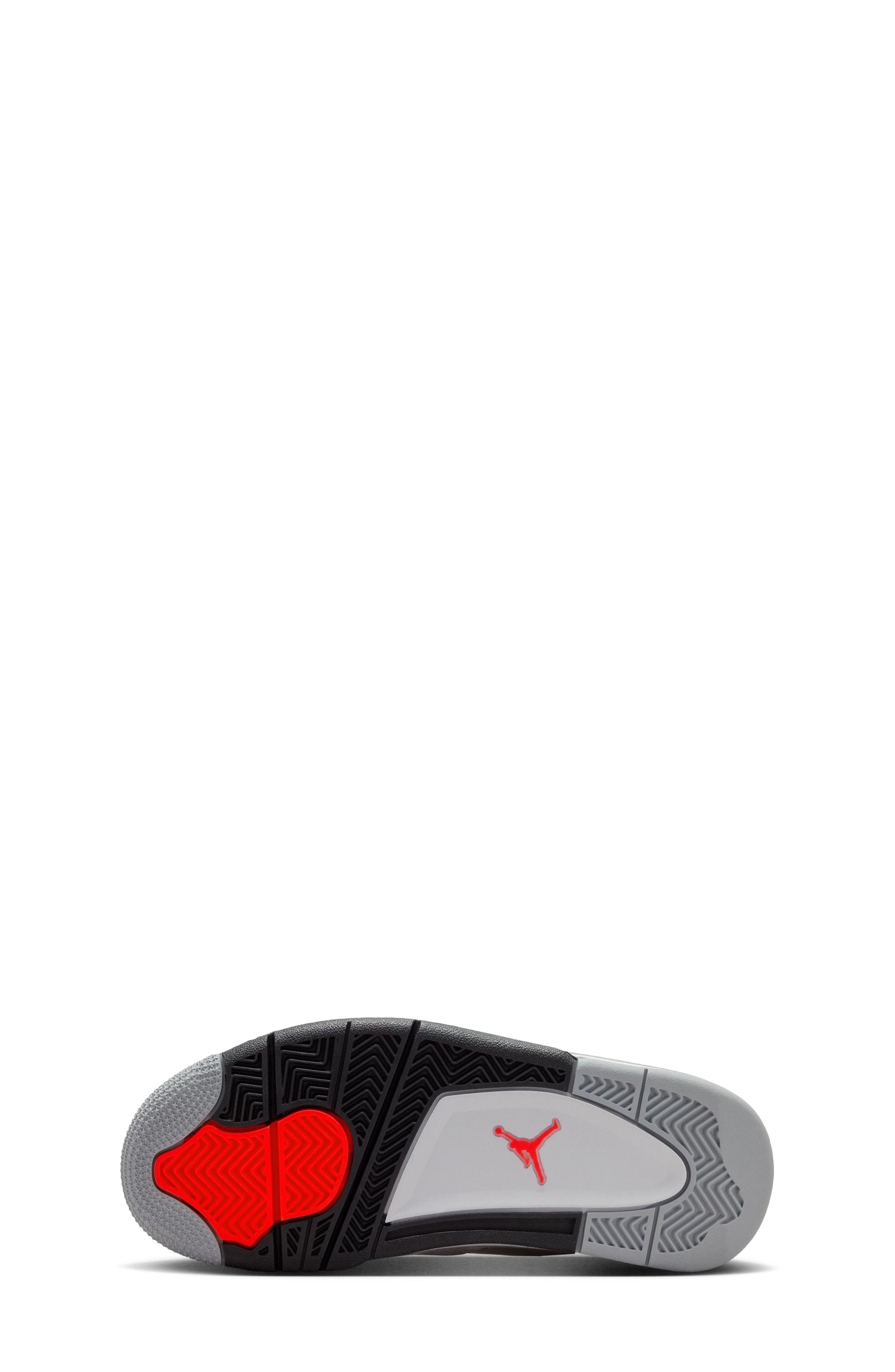 Kids' Air Jordan 4 RM Sneaker, Alternate, color, WHITE/ BLACK/ INFRARED/ GREY