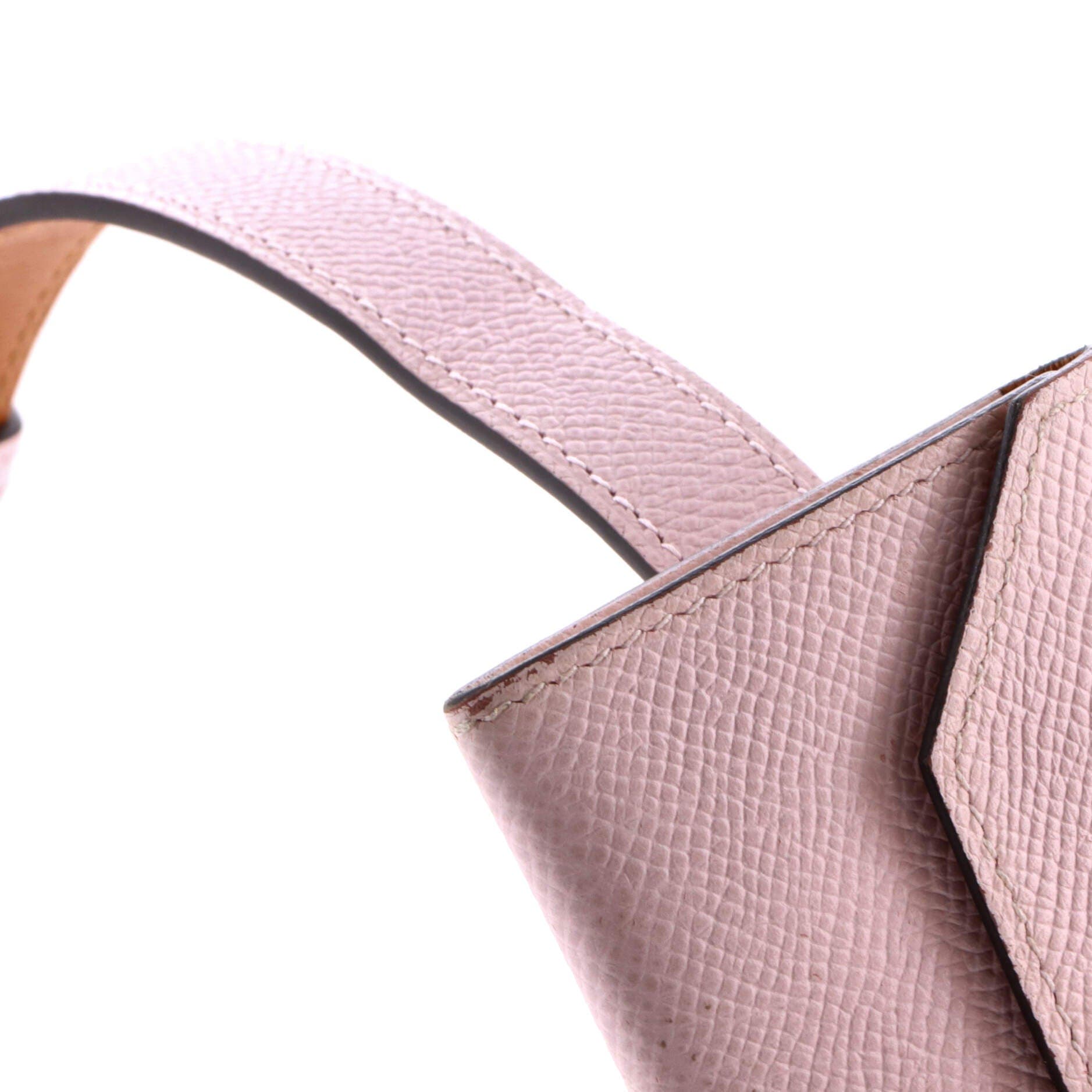 Pre-Owned Hermes Kelly Pocket Belt Leather Thin, Alternate, color, Mauve Pale