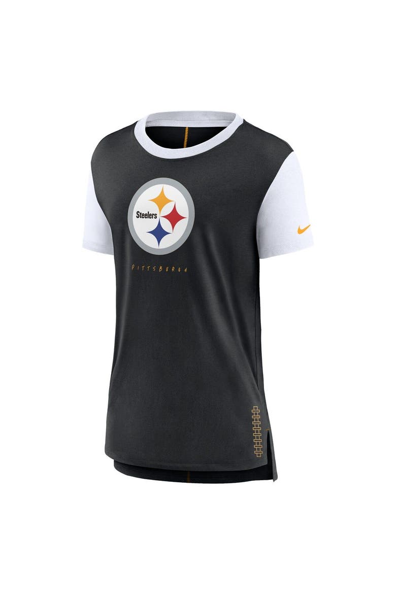 Women's Nike Black Pittsburgh Steelers Team T-Shirt, Alternate, color, Black