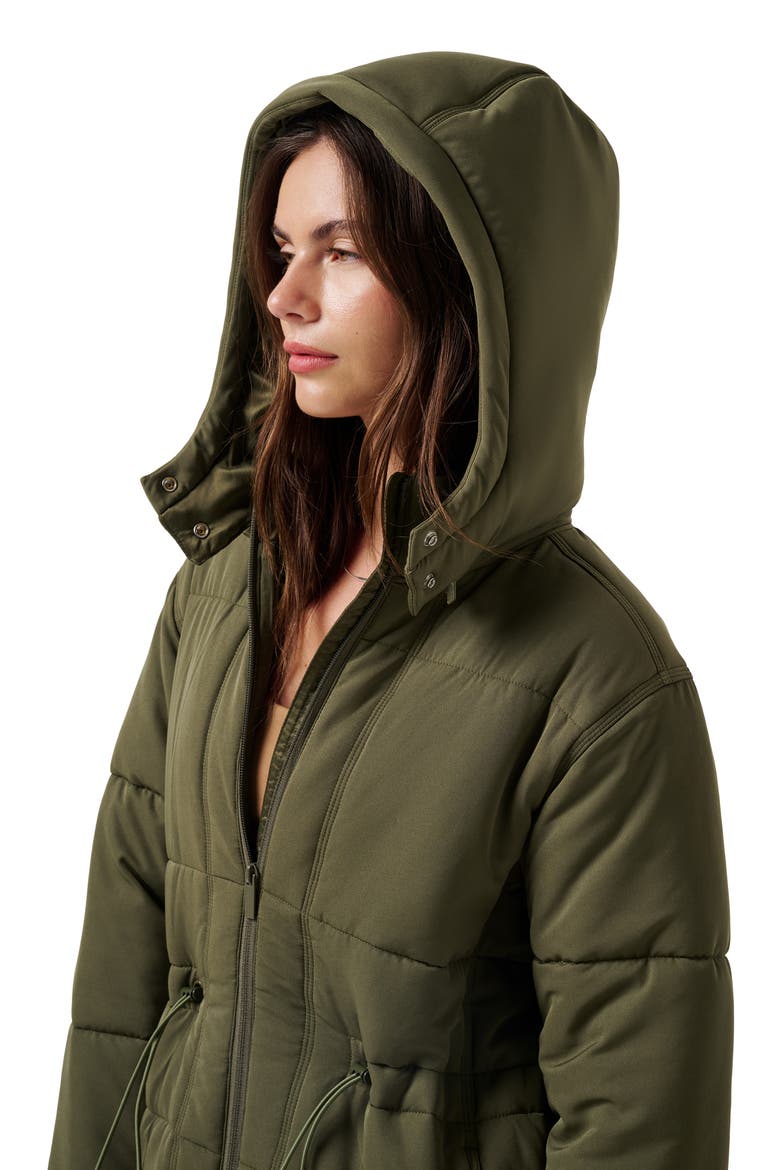 Mont Blanc Quilted Hooded Puffer Jacket, Alternate, color, GRAPE LEAF