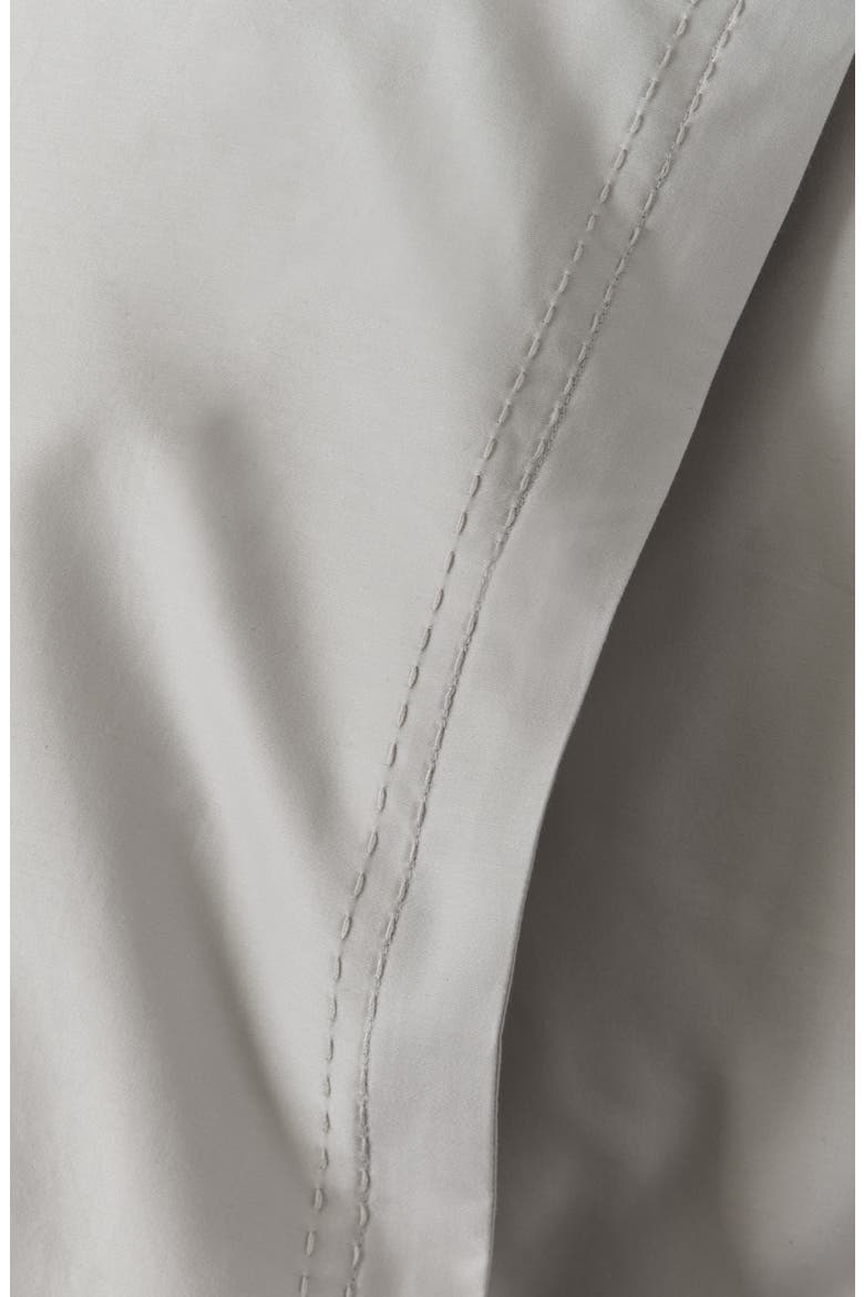 400 Thread Count Organic Cotton Sateen Duvet Cover & Shams Set, Alternate, color, GREY VAPOR