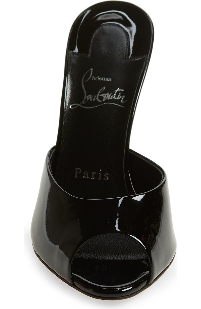 Christian Louboutin Me Dolly Peep Toe Slide Sandal, Alternate, color, B439 Black