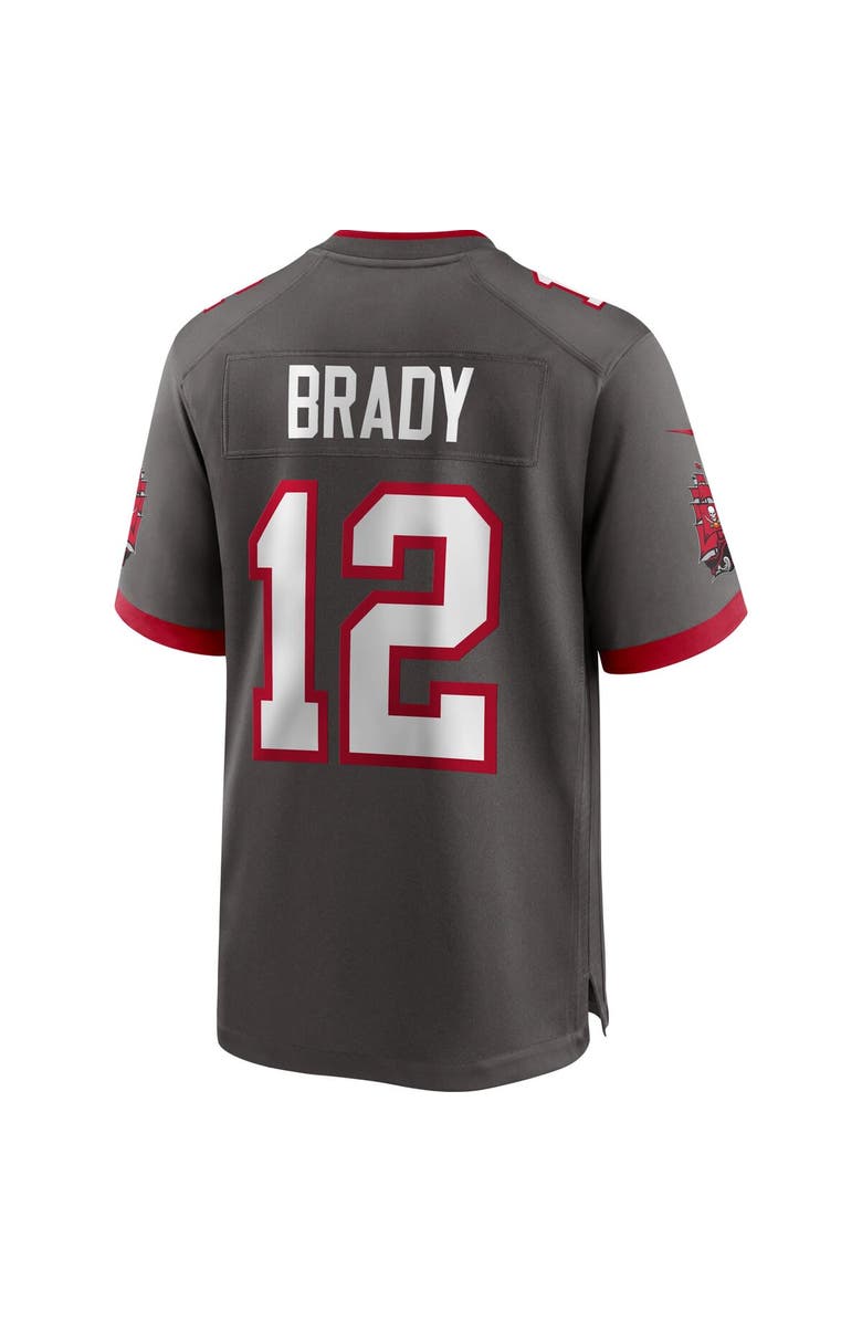 Nike Men's Nike Tom Brady Pewter Tampa Bay Buccaneers Alternate Game Jersey, Alternate, color,