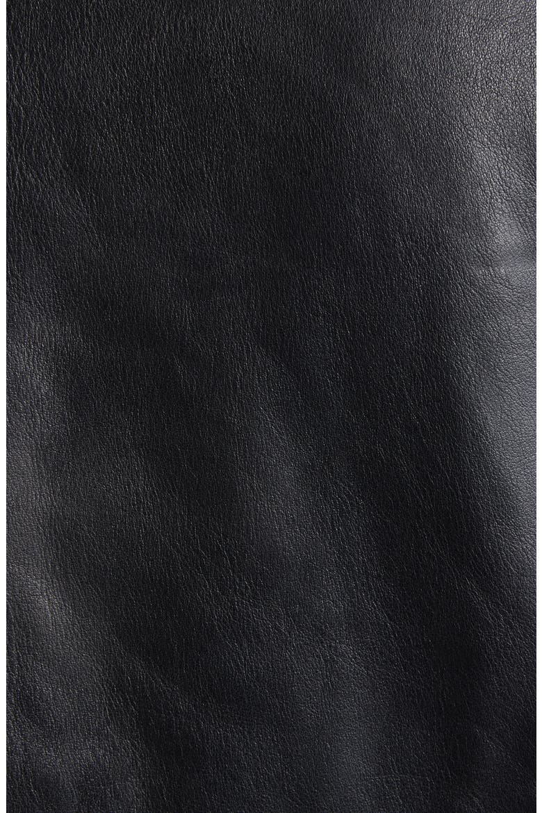 Cropped Continental Coat, Alternate, color, BLACK