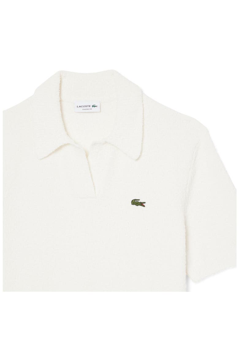 Johnny Collar Cotton Blend Bouclé Knit Polo Sweater, Alternate, color, FLOUR