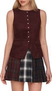 Avec Les Filles Faux Suede Vest