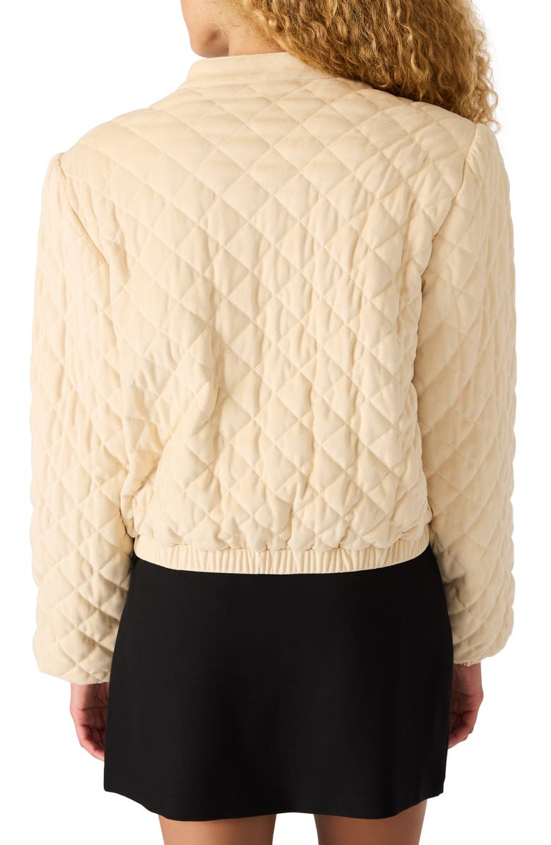 Steve Madden Brylee Quilted Jacket, Alternate, color, Irish Cream