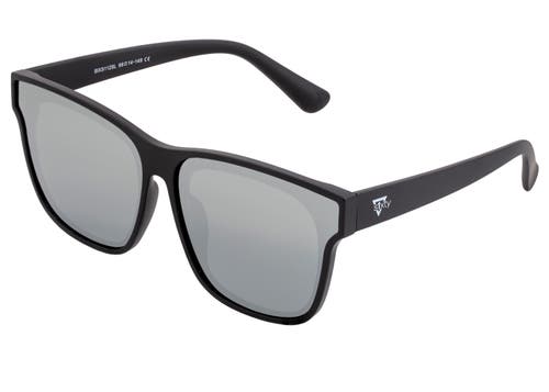 Sixty One Delos Polarized Sunglasses In Black/silver