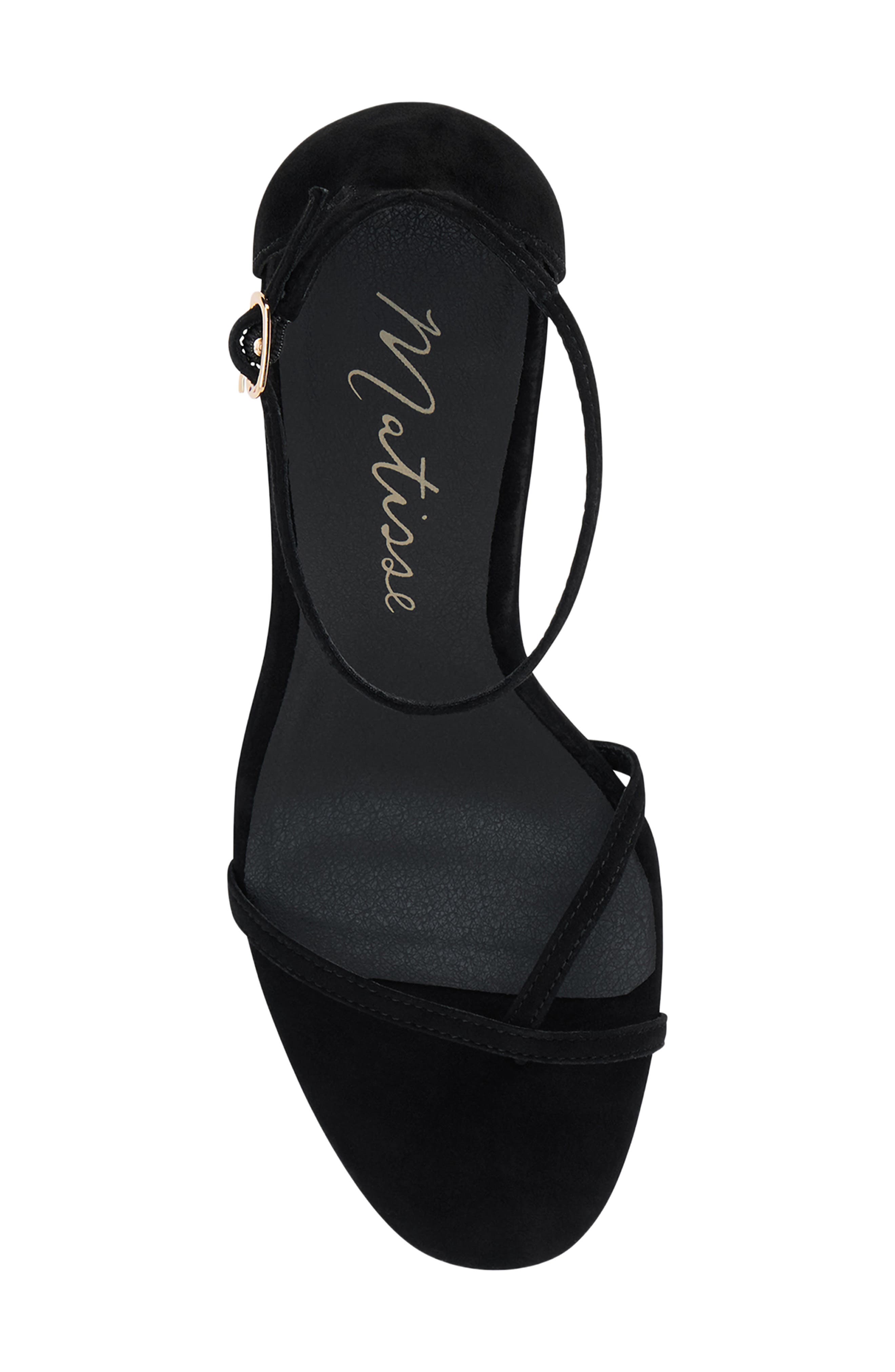 Josephine Ankle Strap Sandal, Alternate, color, BLACK