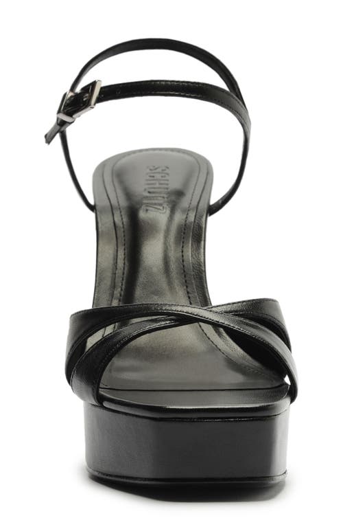 Schutz Maxine Ankle Strap Platform Sandal In Black