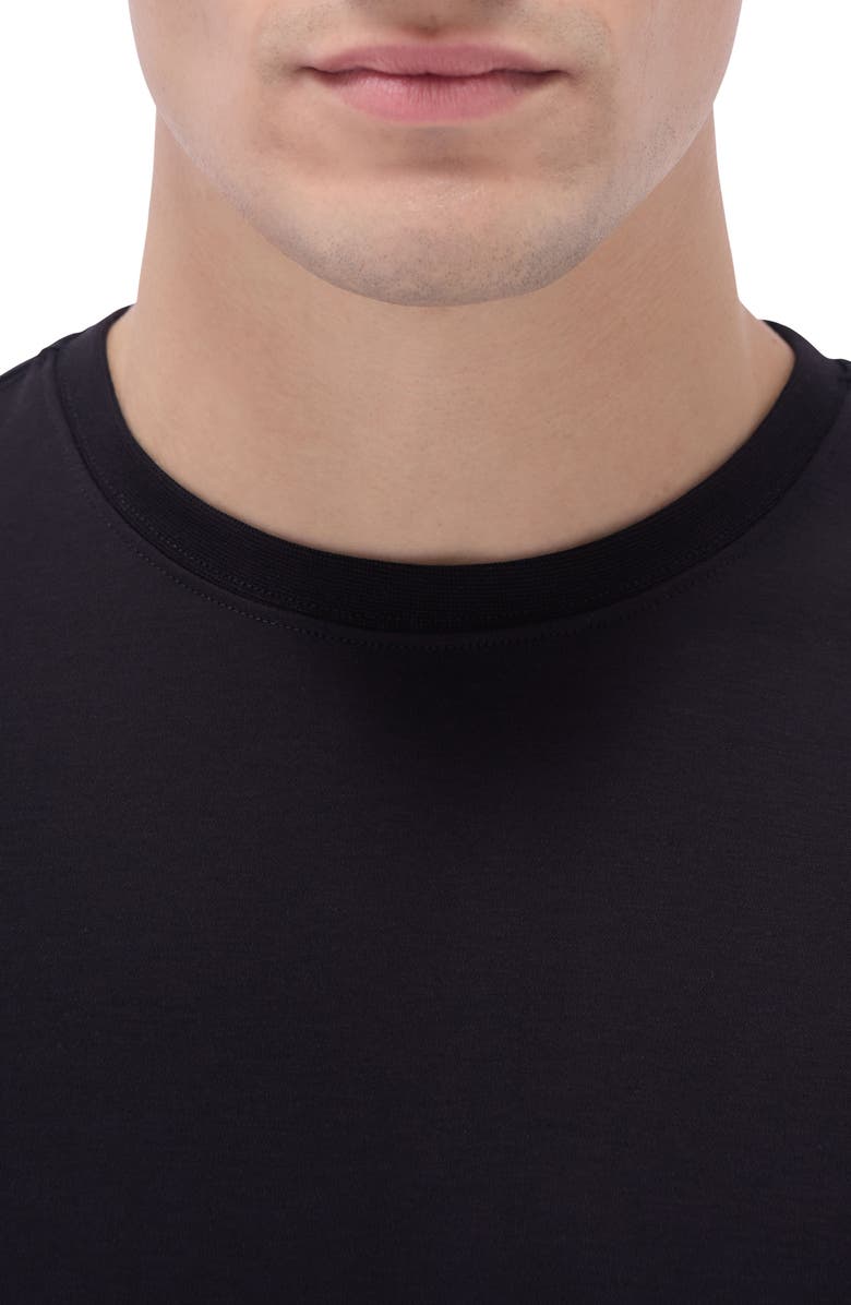 Bugatchi Hank Solid Pima Cotton T-Shirt, Alternate, color, Black