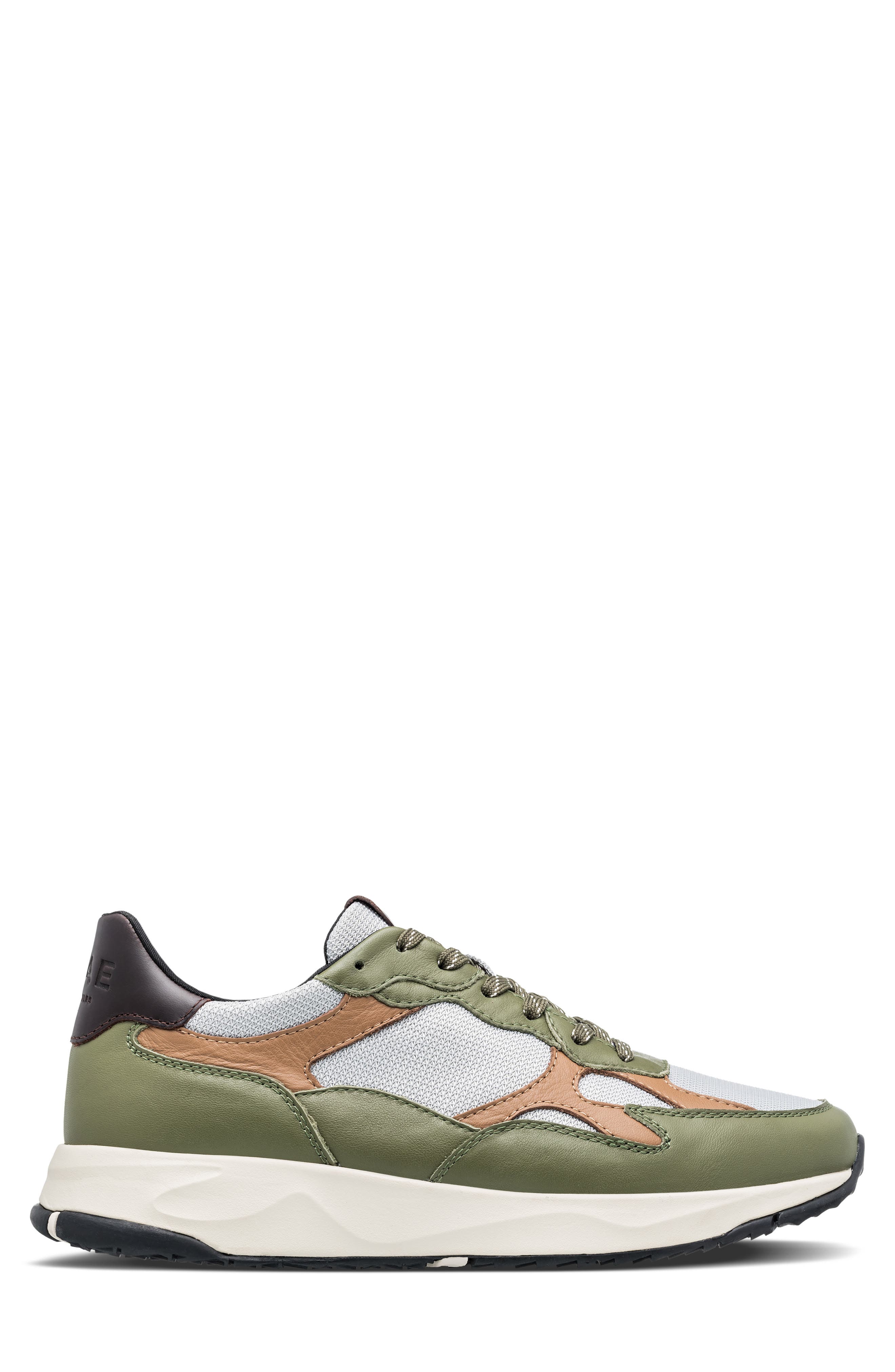 CLAE Zuma Sneaker, Alternate, color, Olive Leather Camel Walrus