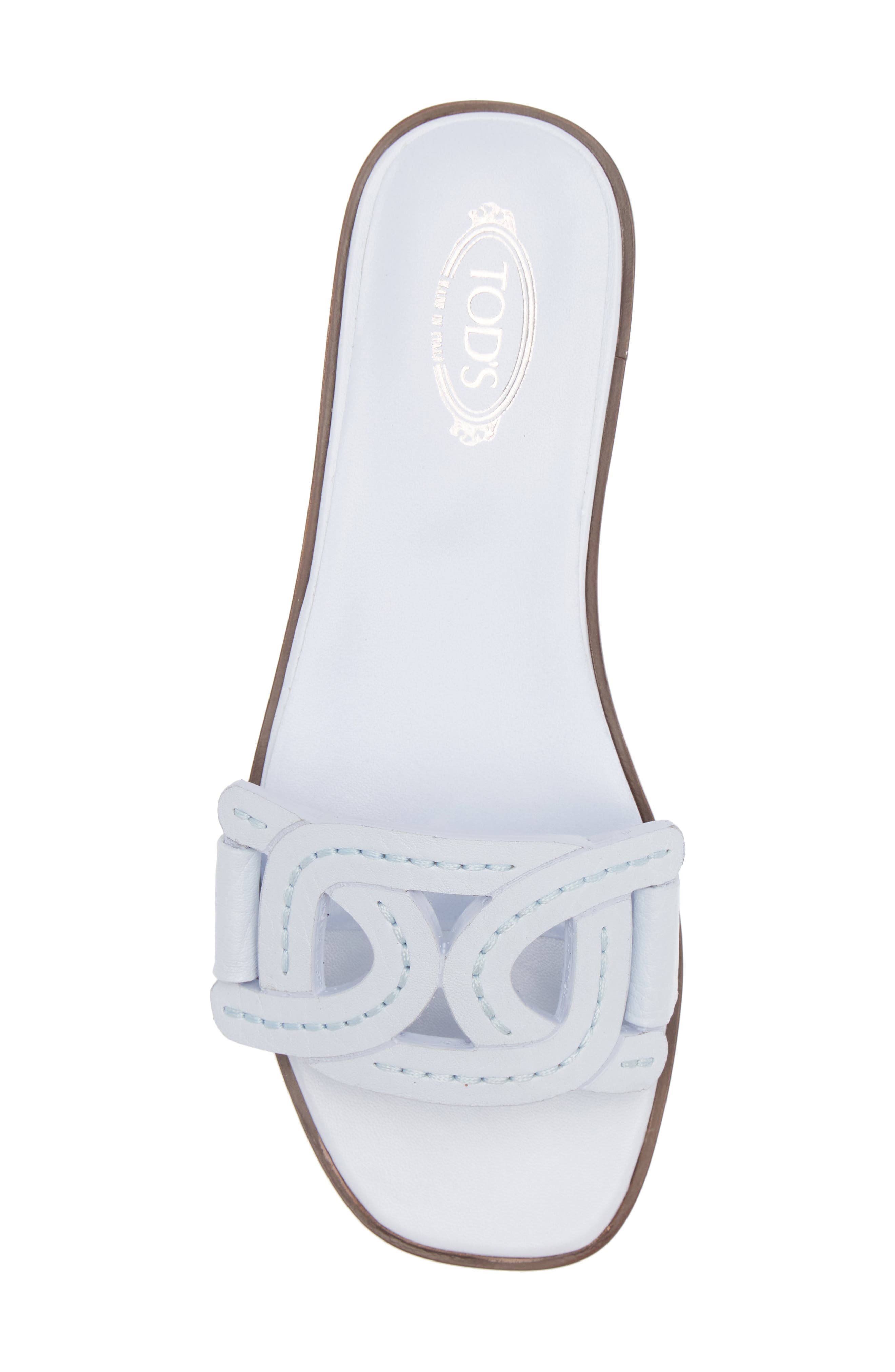 Kate Chain Strap Slide Sandal, Alternate, color, LIGHT BLUE