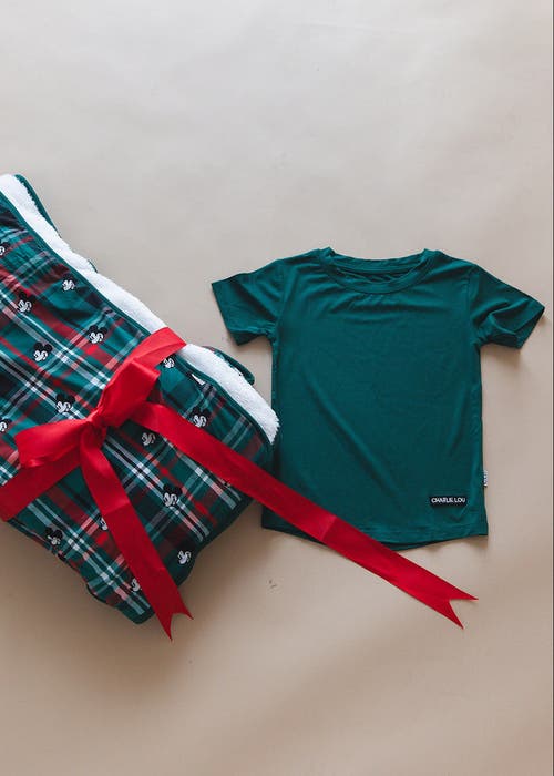 Charlie Lou Baby ® Forest Green T-shirt In Animal Print