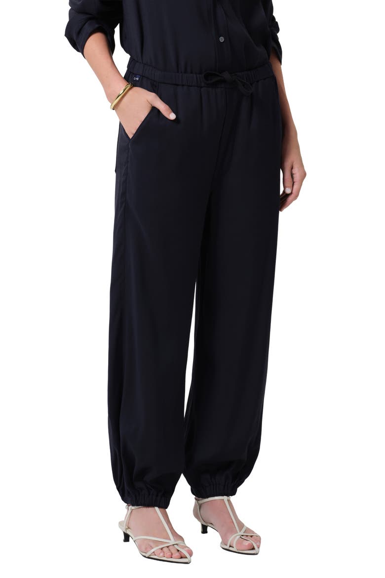Bubble Drawstring Joggers, Alternate, color, NAVY