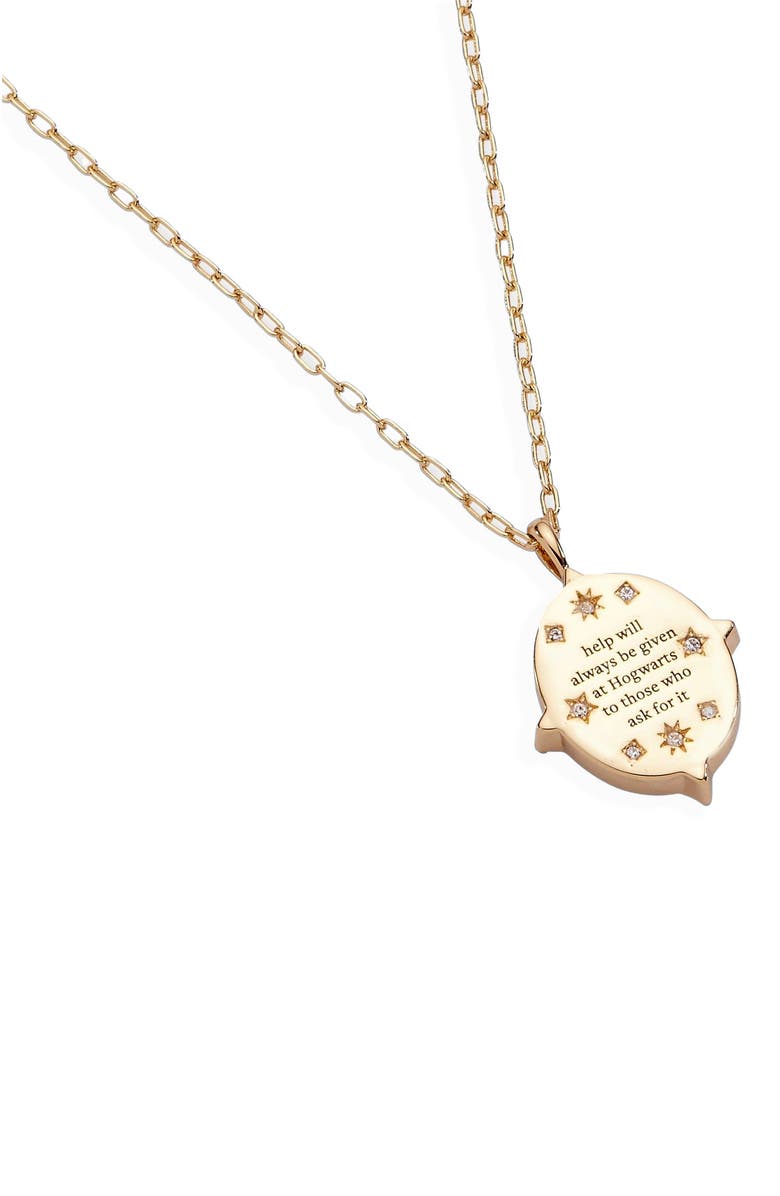 Alex and Ani Harry Potter Hogwarts Pendant Necklace, Alternate, color, Gold