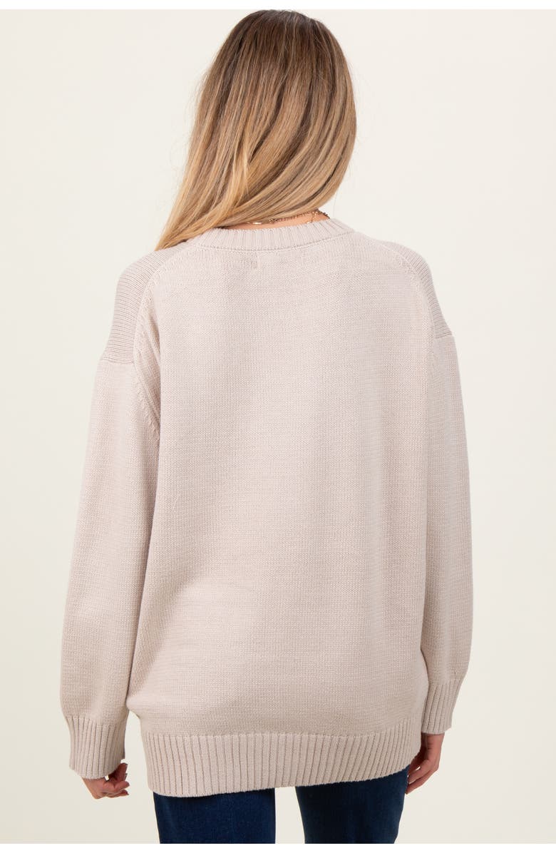PinkBlush Soft Knit Basic Sweater, Alternate, color, Beige