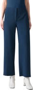 Akris punto Pinstripe Wool Blend Crepe Crop Pants