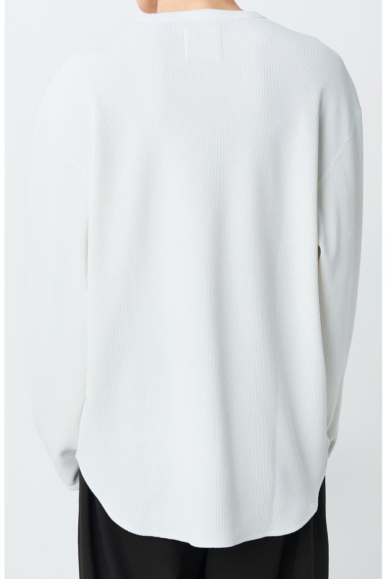 Dry Waffle Long Sleeve T-Shirt, Alternate, color, OFF WHITE