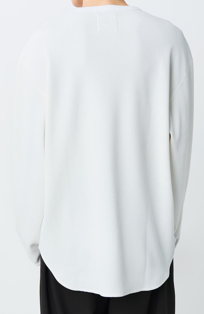 Snow Peak Dry Waffle Long Sleeve T-Shirt, Alternate, color, Off White