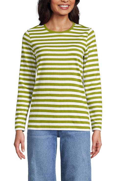 Supima Cotton Long Sleeve Crewneck T-Shirt