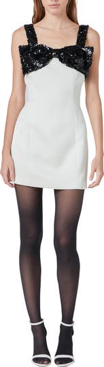 Sequin Bow Minidress