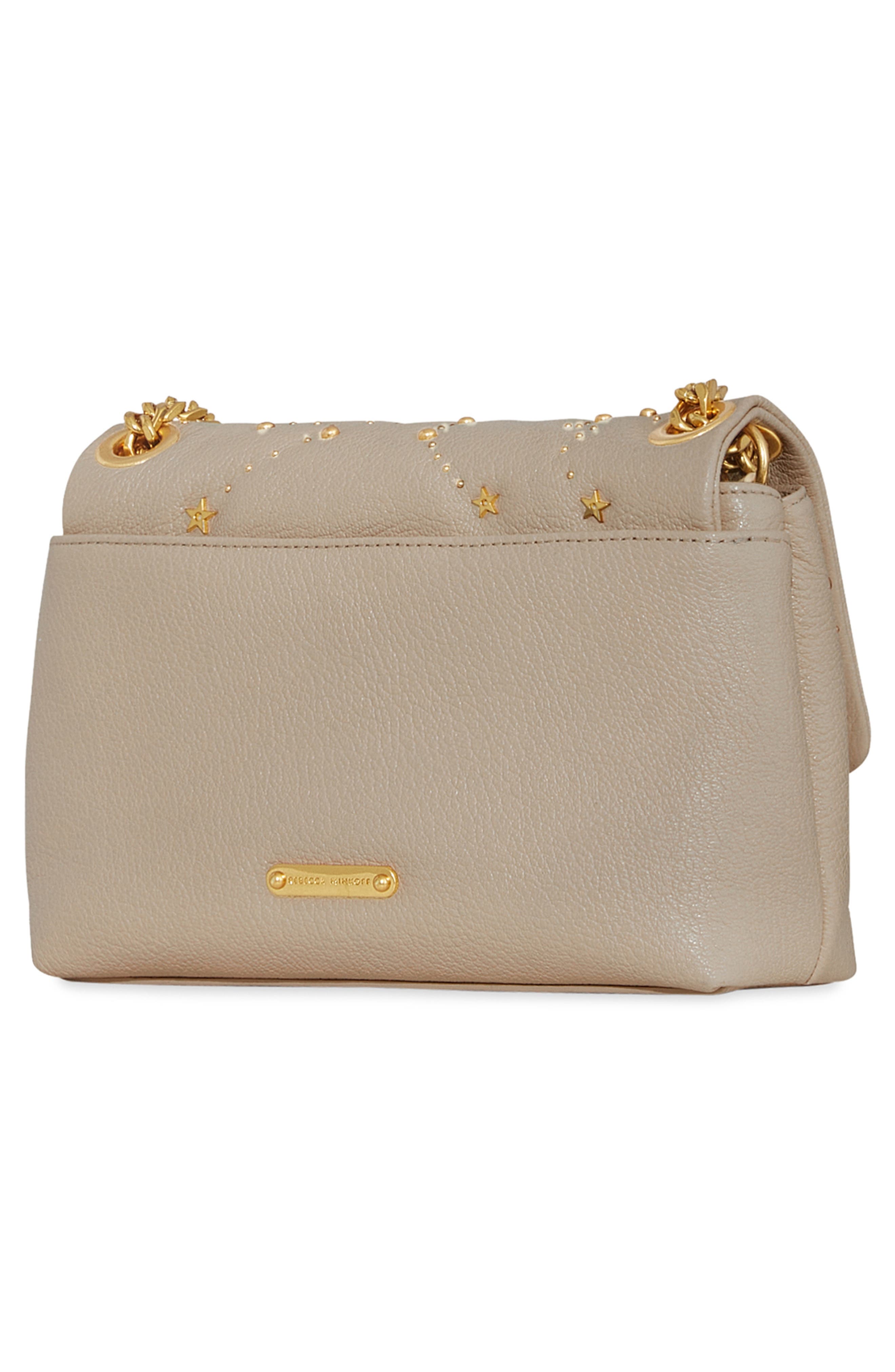 Rebecca Minkoff Edie Celestial Studded Leather Crossbody Bag, Alternate, color, 