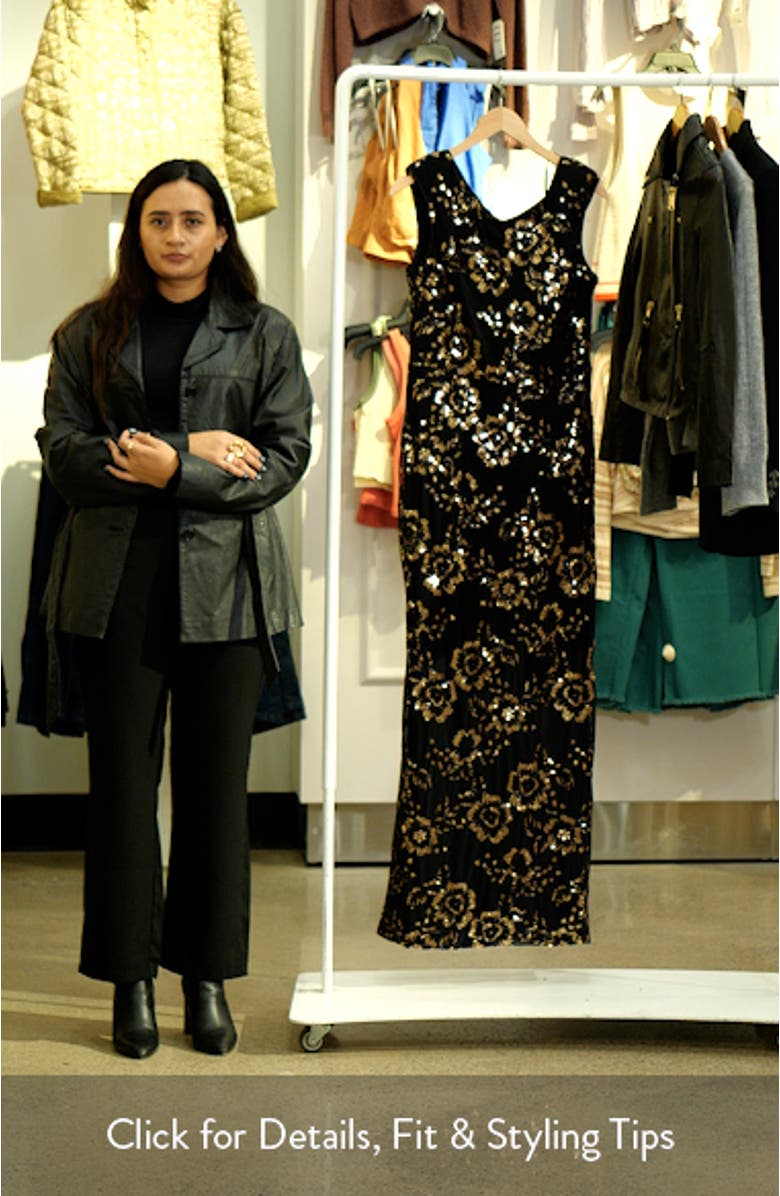 Sequin Cap Sleeve Mermaid Gown, sales video thumbnail