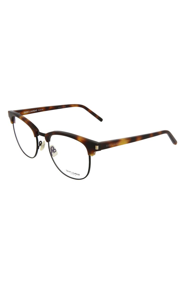 Saint Laurent 52mm Round/Oval Optical Frames, Alternate, color,