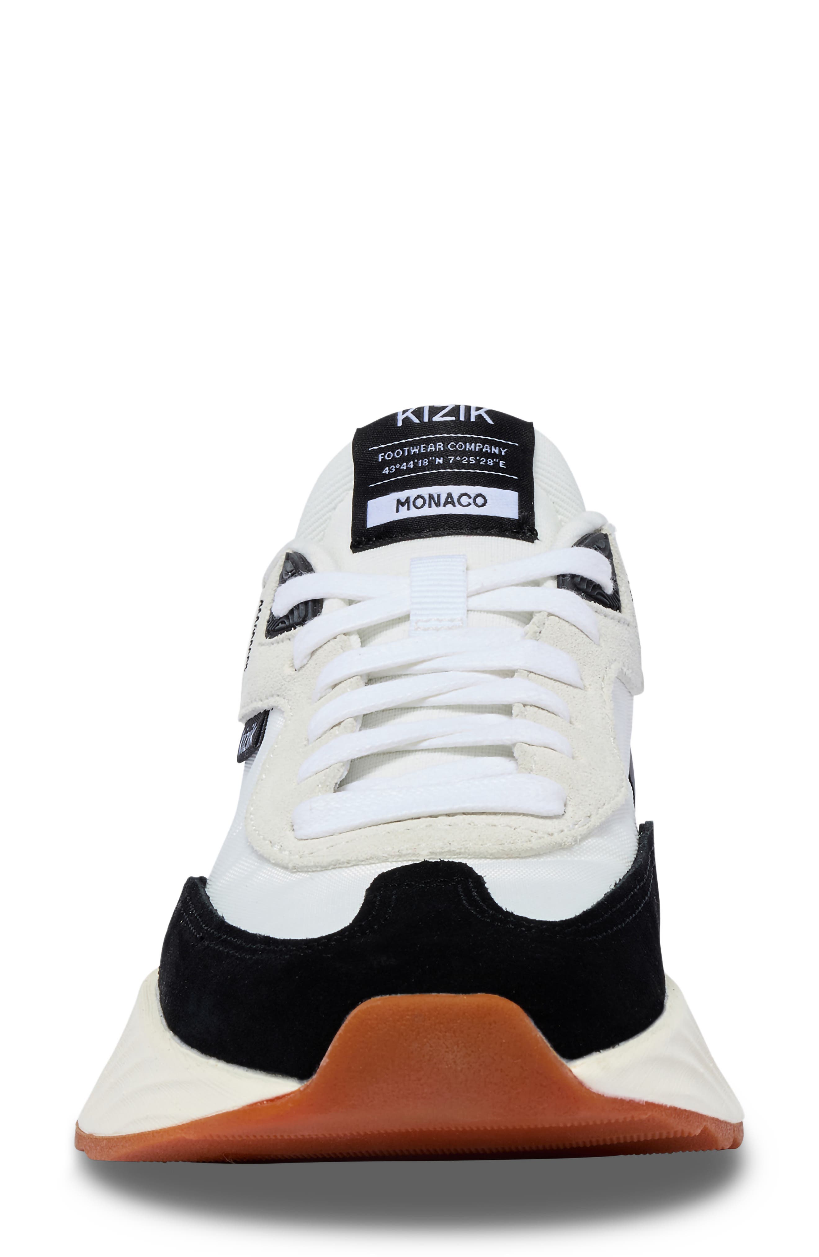Kizik Monaco Slip-On Sneaker, Alternate, color, White/Black