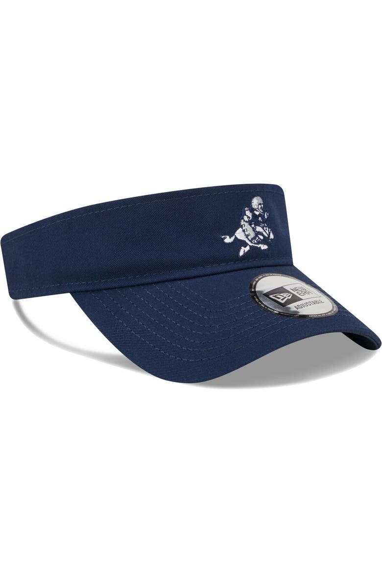 Men's Navy Dallas Cowboys Retro Joe Adjustable Visor, Alternate, color, Navy