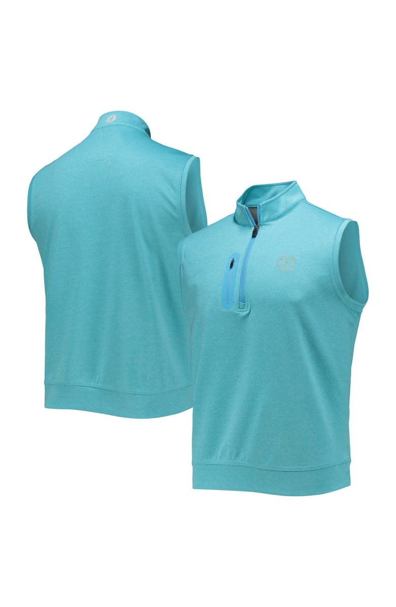 johnnie-O Men's johnnie-O Light Blue THE PLAYERS Denny Half-Zip Vest, Alternate, color, 