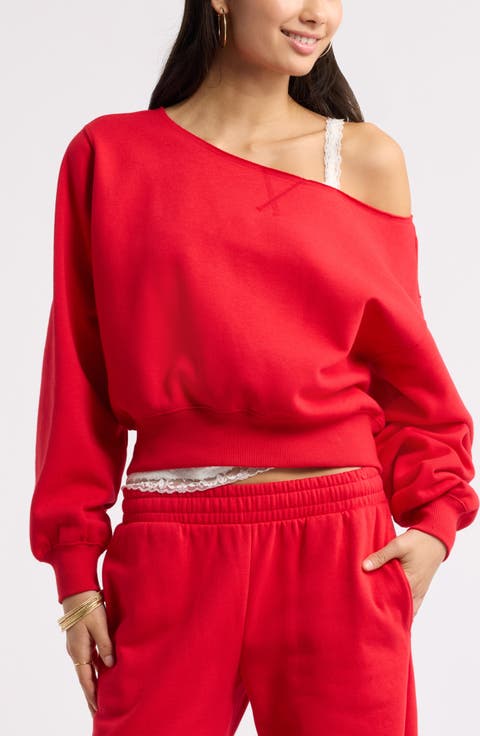 Off the Shoulder Sweatshirt