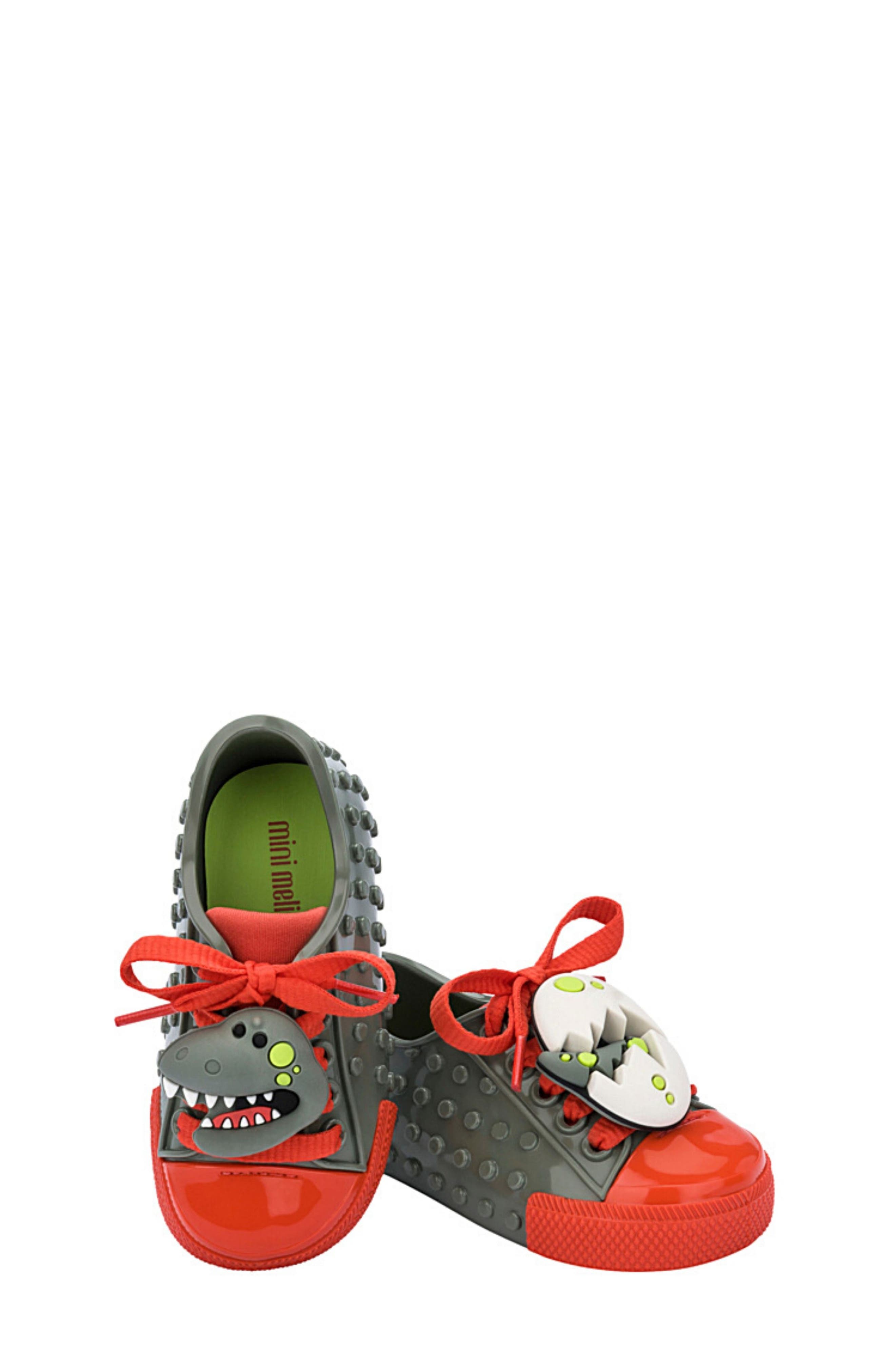 Mini Melissa Polibolha Dino Sneaker, Alternate, color, 