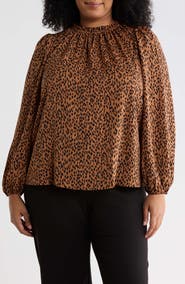 SUGARLIPS Ruffle Neck Long Sleeve Top