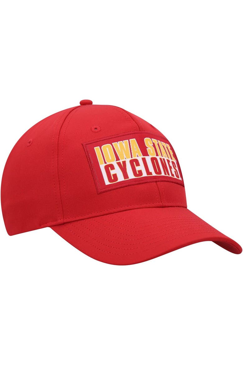 Men's Colosseum  Cardinal Iowa State Cyclones Positraction Snapback Hat, Alternate, color, Cardinal