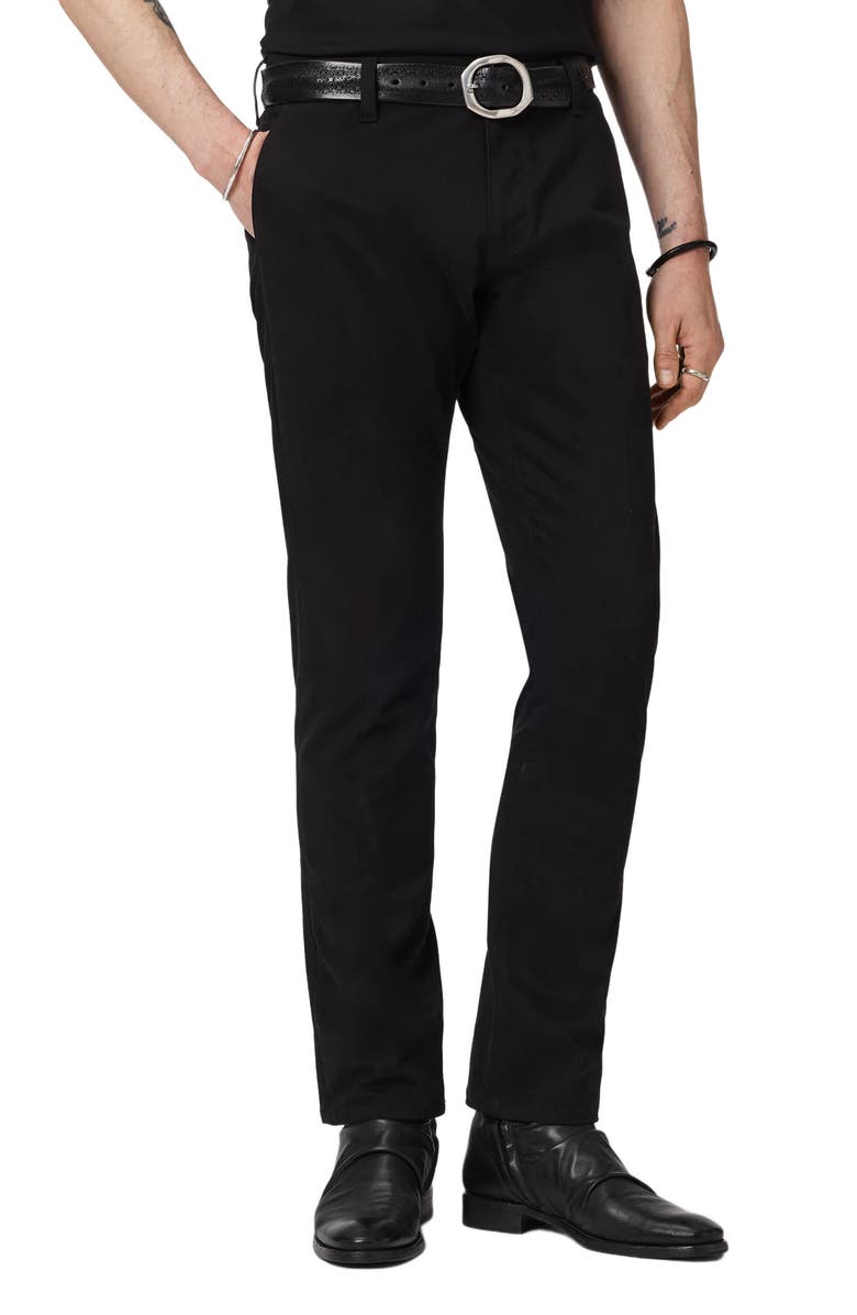 John Varvatos Motor City Slim Fit Jeans, Alternate, color, Black