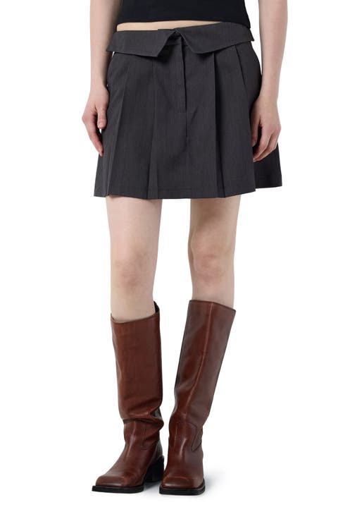 Sofie Pleat Mid Rise Skirt