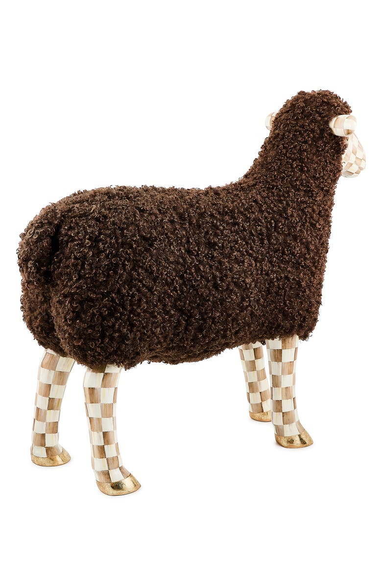 MACKENZIE CHILDS Large Bouclé Sheep, Alternate, color, Mocha
