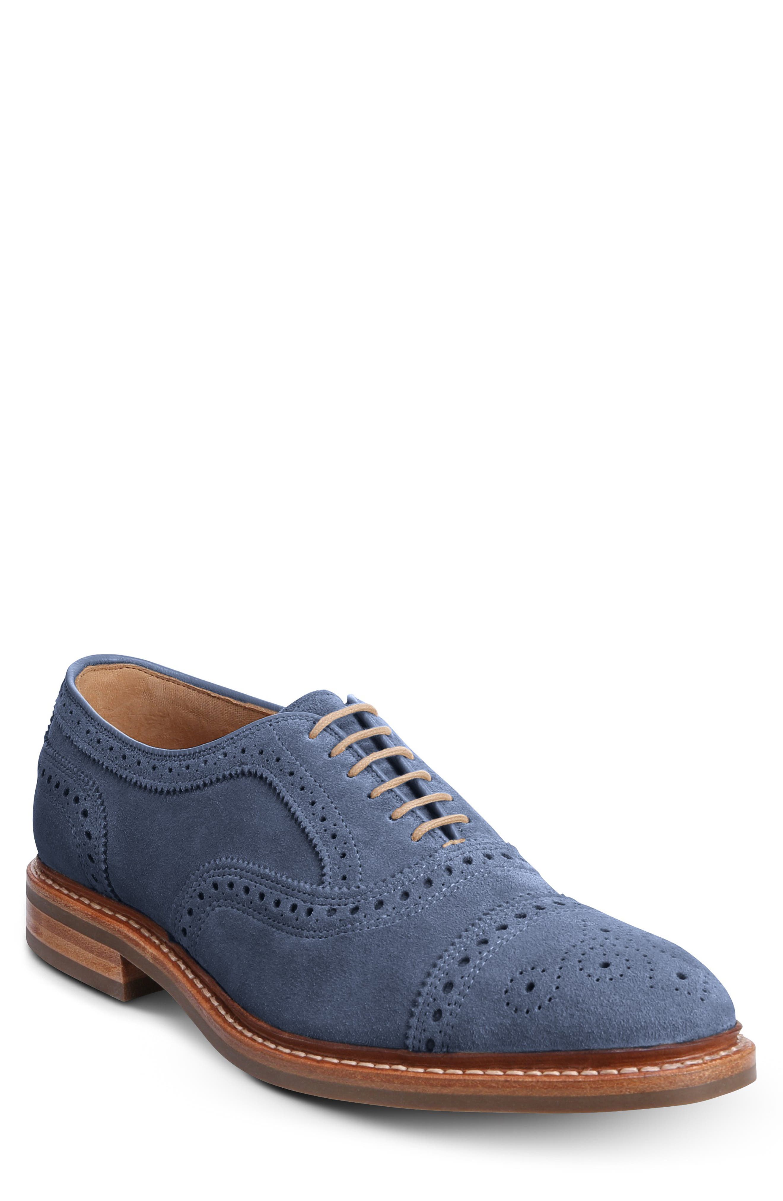 Strandmok Cap Toe Oxford, Main, color, DENIM