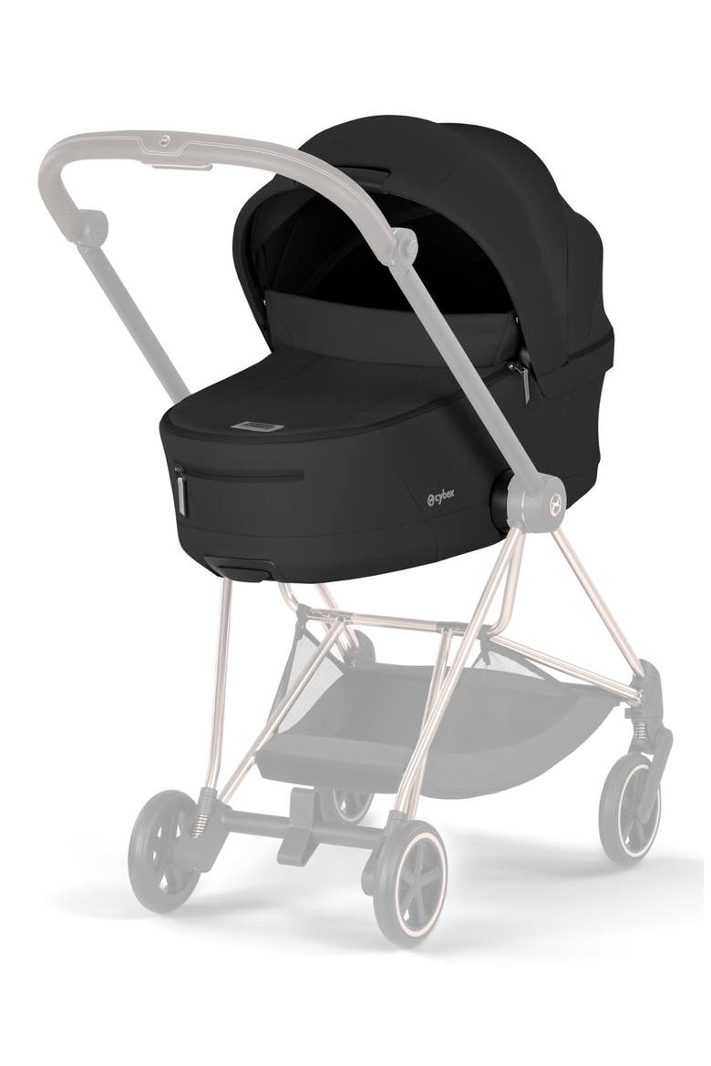 Fold Lux Carry Cot for the Mios/Coya Strollers – Style Collection, Alternate, color, SEPIA BLACK