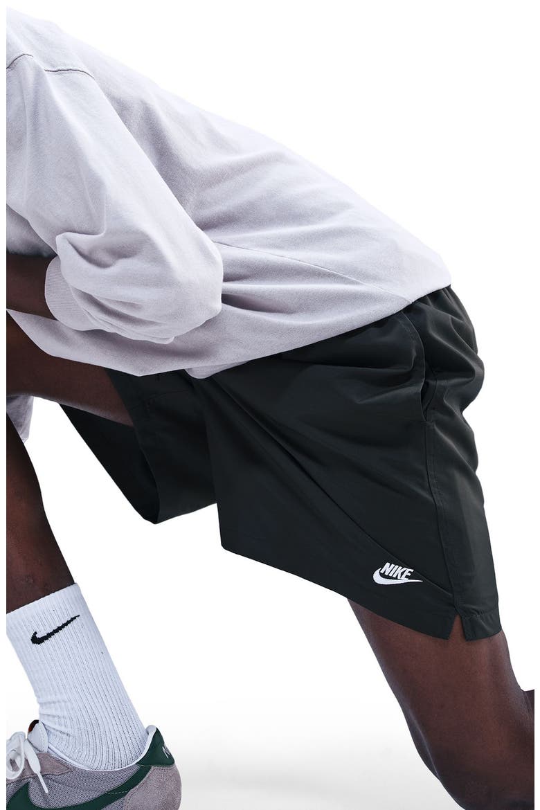 Club Woven Flow Shorts, Alternate, color, 355 SEQUOI/WHITE