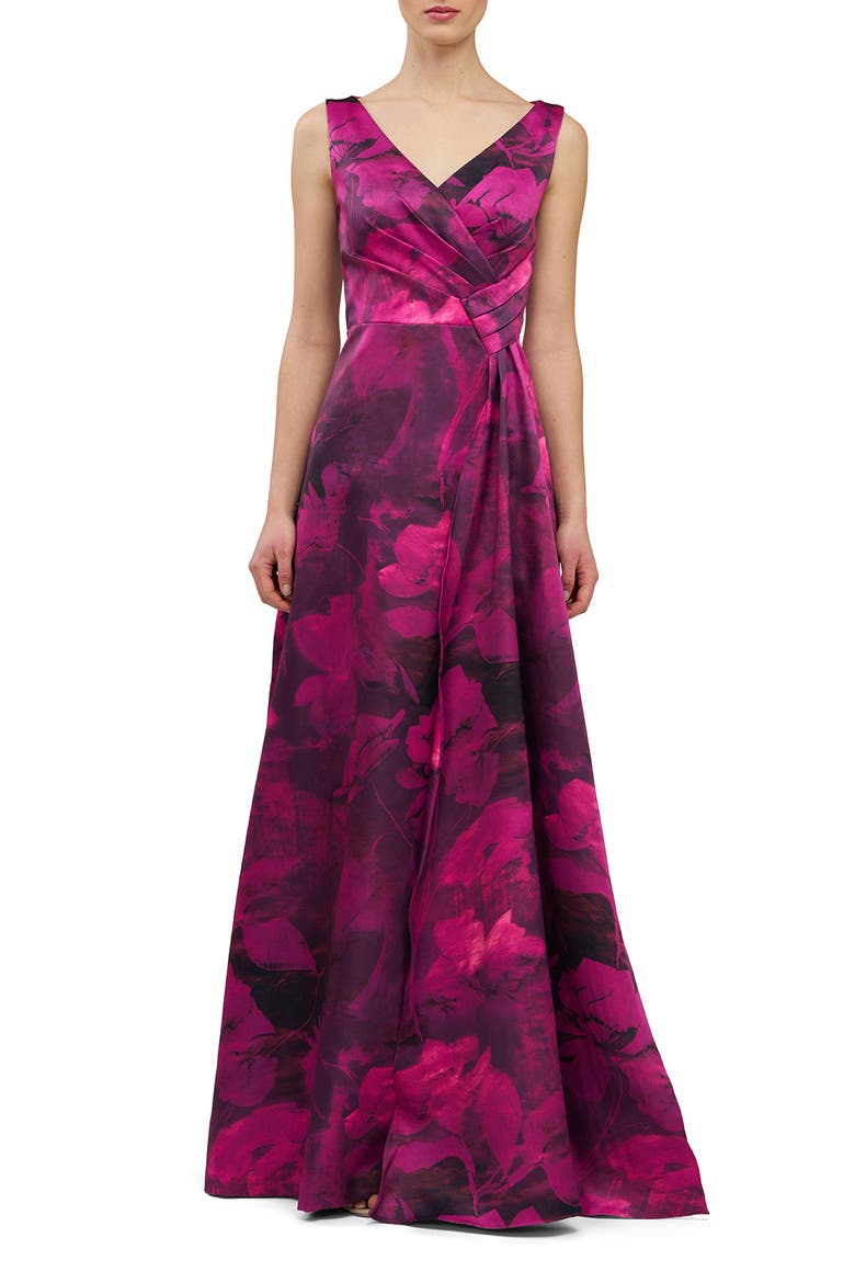 kay unger purple dress Kay Unger "Caitlin" Evening Dress 55114637