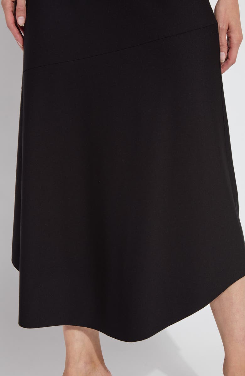 Lysse 'Lyssentials A-Line Ponte Midi Skirt, Alternate, color, Black