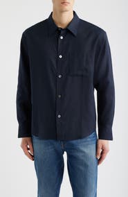 FRAME Solid Button-Up Shirt
